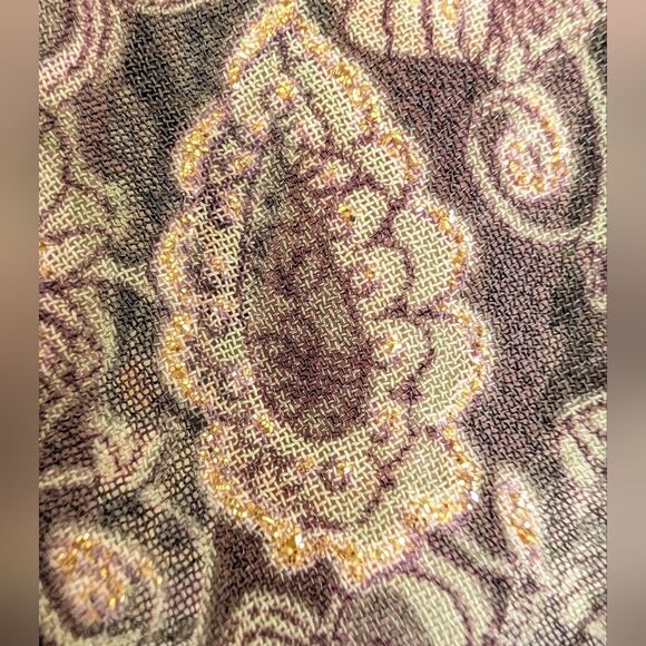 Y2K Fairy Grunge Dark Floral Dress Barn Skirt Green Gold Large - Picture 5 of 11